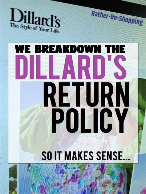 dillard's return policy on clearance items